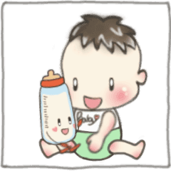 (Modified version )  baby bottleSticker2
