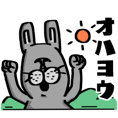 Moai sticker [rabbit power injection]