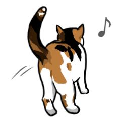 Calico cat Sticker [regular use]