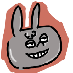 usable rabbit sticker