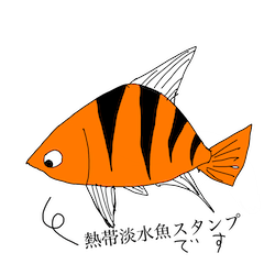 tropical freshwater fish Sticker