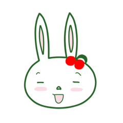 Rabbit Sakura daily sticker