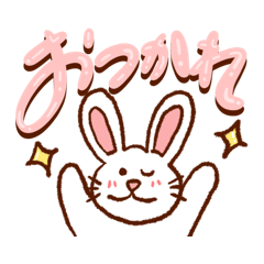 rabbit character sticker