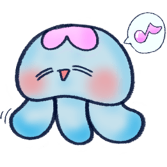 Jellyfish Ku-chan. Sticker