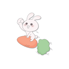 無口なウサギさん。 - LINE スタンプ | LINE STORE