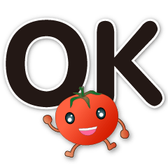 cute tomato-big font-practical Phrases