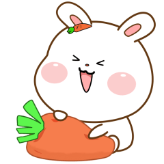 Cute Meng Big head Rabbit 1(Animated)