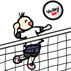 Zuntatta-san play volleyball