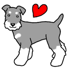 Dog Stamp Miniature Schnauzer