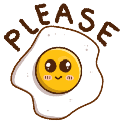 Fried egg kawaii