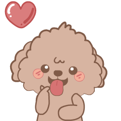 Brown Puppy : Animated Stickers