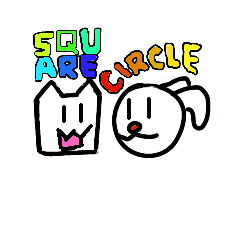 Round dog and square cat