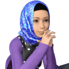 Mira, 3D Animated Hijab Girl.