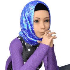 Mira, 3D Animated Hijab Girl.