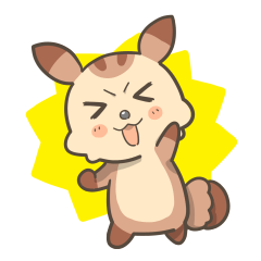 Cute Daily conversation Sticker Squirrel