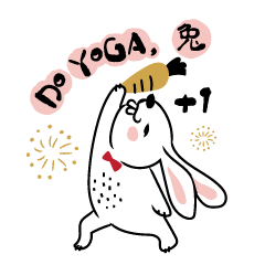 Do yoga,too - Rabbit new year by Yumi