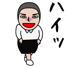 funny little boy sticker