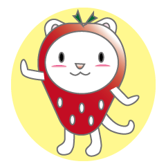 Cat who loves strawberries Stickers