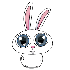 cute big eye rabbit