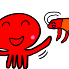 funny octopus stamp