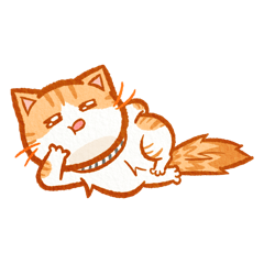 Lazy Orange Cat