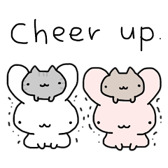 simple bunnies and kitties (English)