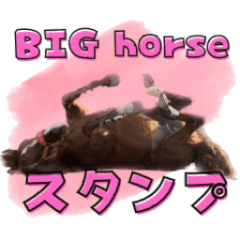 real horse BIG stamp