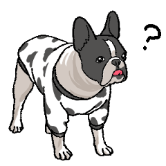 French bulldog Muuta Sticker.