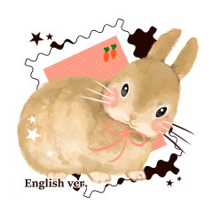 Rabbit stamp collection 32 English ver.