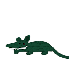 AI Generated Stickers - Alligator