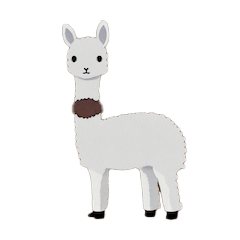 AI Generated Stickers - Alpaca