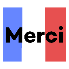 "Thank you" and National Flags.