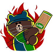 LINE character's Cricket Challenge!