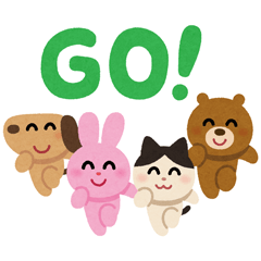 Irasutoya GO!GO! Stickers