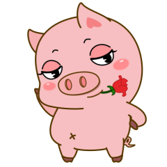 Pink pig piggy(Animated)