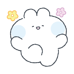 Fluffy cloud rabbit
