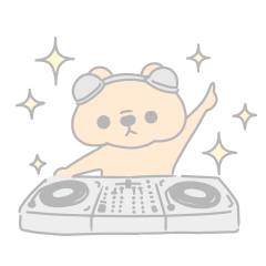 BEARS' STICKERS FOR DJ PARTY