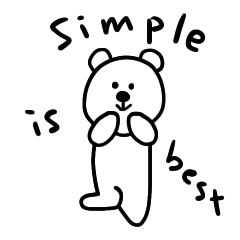 Simple bear by mori no okurimono