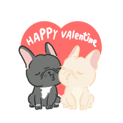Frenchbulldog-Happy Valentine