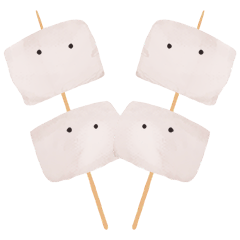 two Marshmallows on a Stick