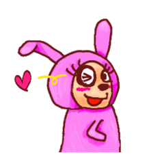 Rabbit reaction sticker