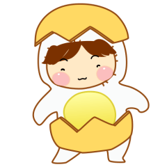 Little Cute Egg Kid(Animated)