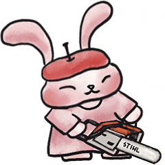 Apple Elf (pink rabbit)