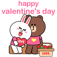 happy valentine's day BROWN & FRIENDS