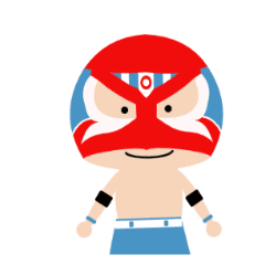 animation Masked wrestler Eisa8 sticker