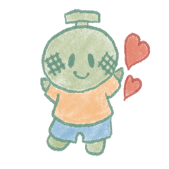 Melon cute sticker