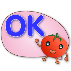 可愛蕃茄 繽紛實用對話框