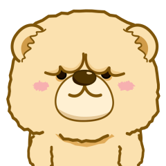 Cute Chow Chow dog Momo(Animated)