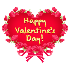 Happy Valentine's Day - Roses -