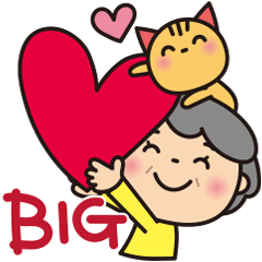 Grandma's affectionate sticker : BIG_JP